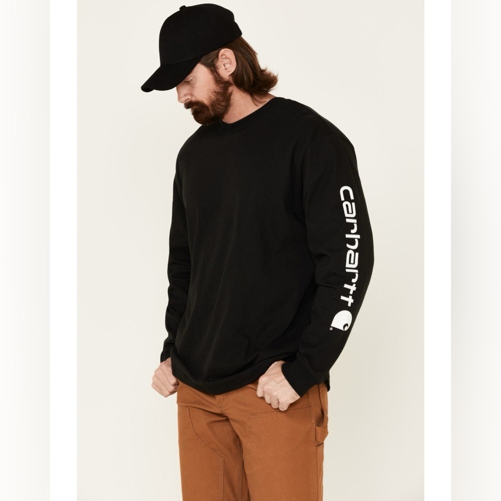 Carhartt Black Long Sleeve Graphic Shirt Men’s Size 2XL NWT